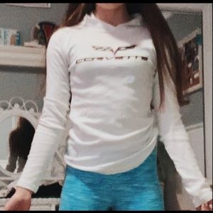 corvette hoodie long sleeve never worn fits a S-M